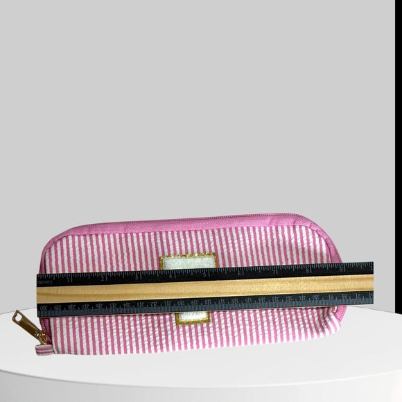 Cosmetic Bag 2 piece Initial T on Both Preppy.  Gift for Friend, Family Teacher - Picture 6 of 7